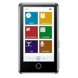 Samvix - Kosher Smartbass 8.0 32GB Touch MP3 Player - Silver