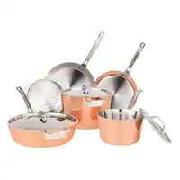 Viking - 4-Ply 9PC Cookware Set - Copper - Angle_Zoom