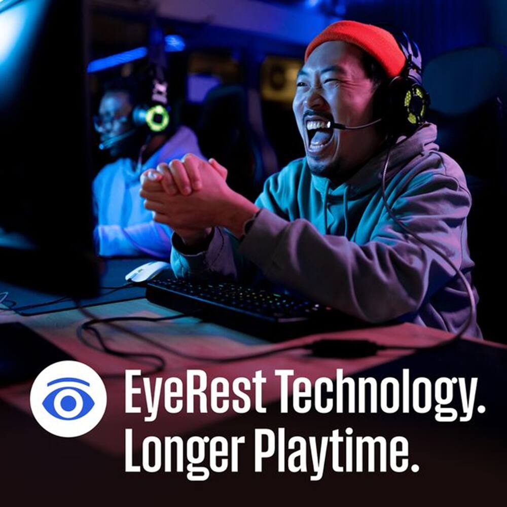 EyeRest Technology. Longer Playtime.