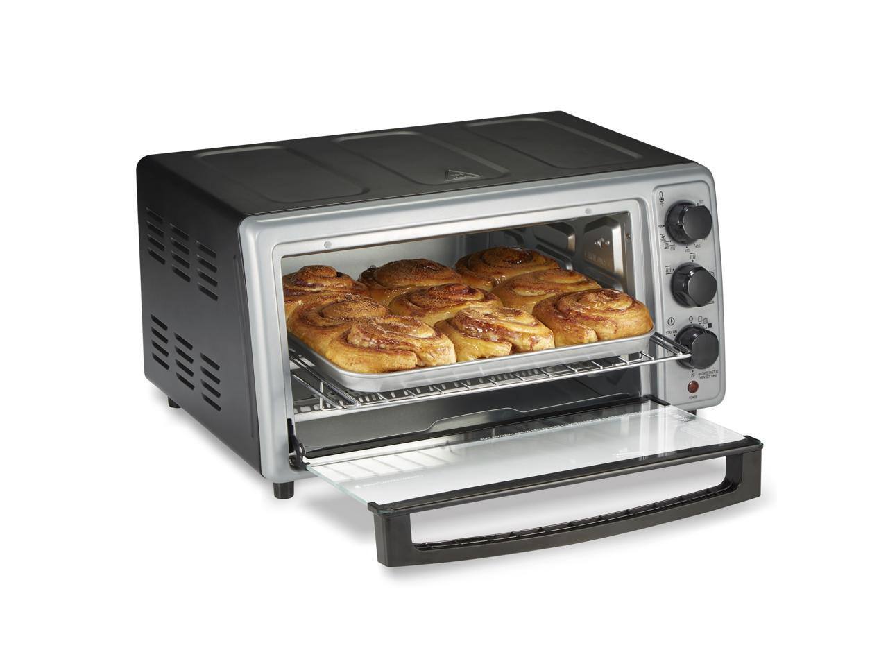 Alt View 6. Proctor Silex - Proctor Silex Simply-Crisp™ Air Fryer Toaster Oven - Black.