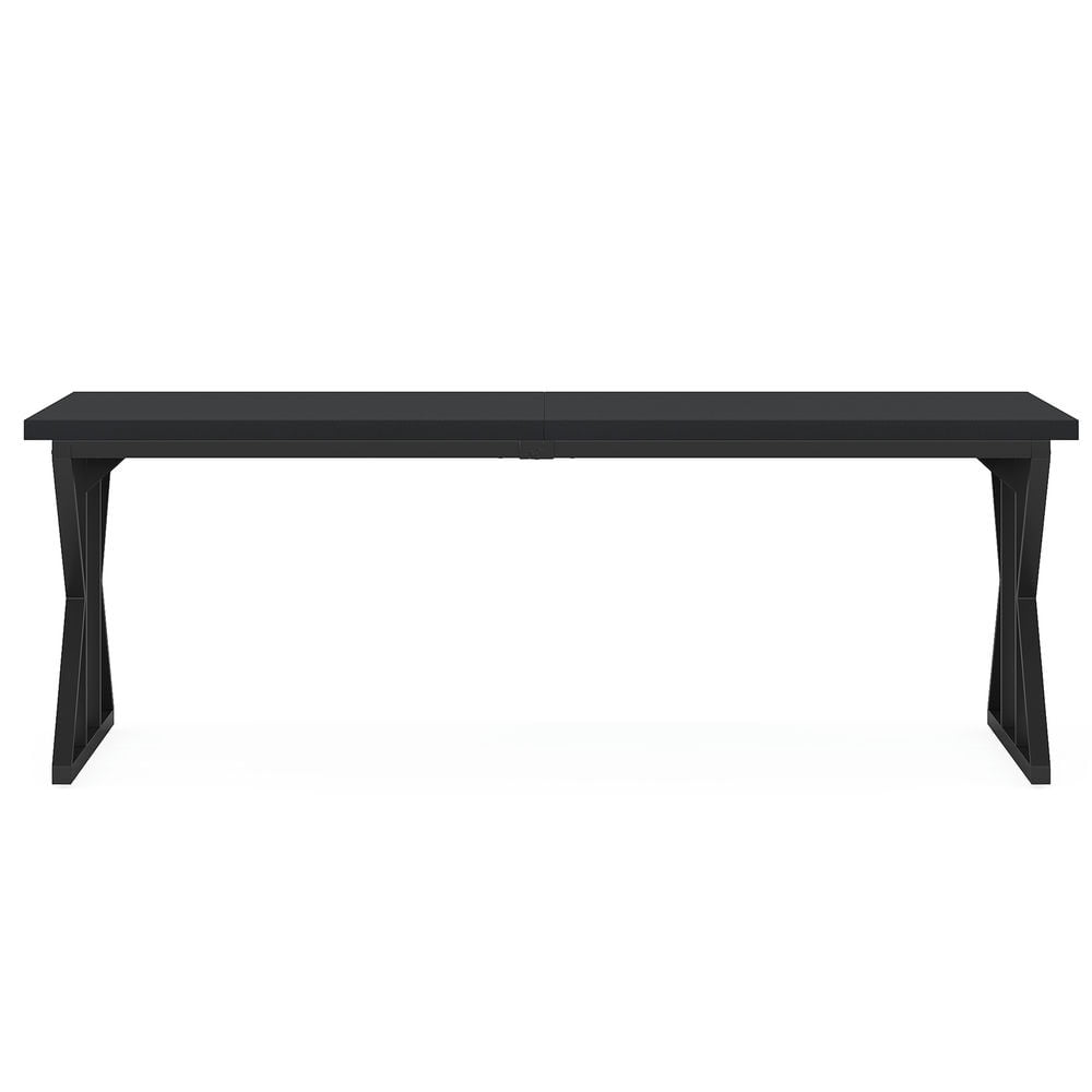 Left. Kadyn - Kadyn Study Writing Desk, Computer Desk,78.7" Executive Desk, Large Computer Desk Two Person Desk for Home Office,Black - Black.