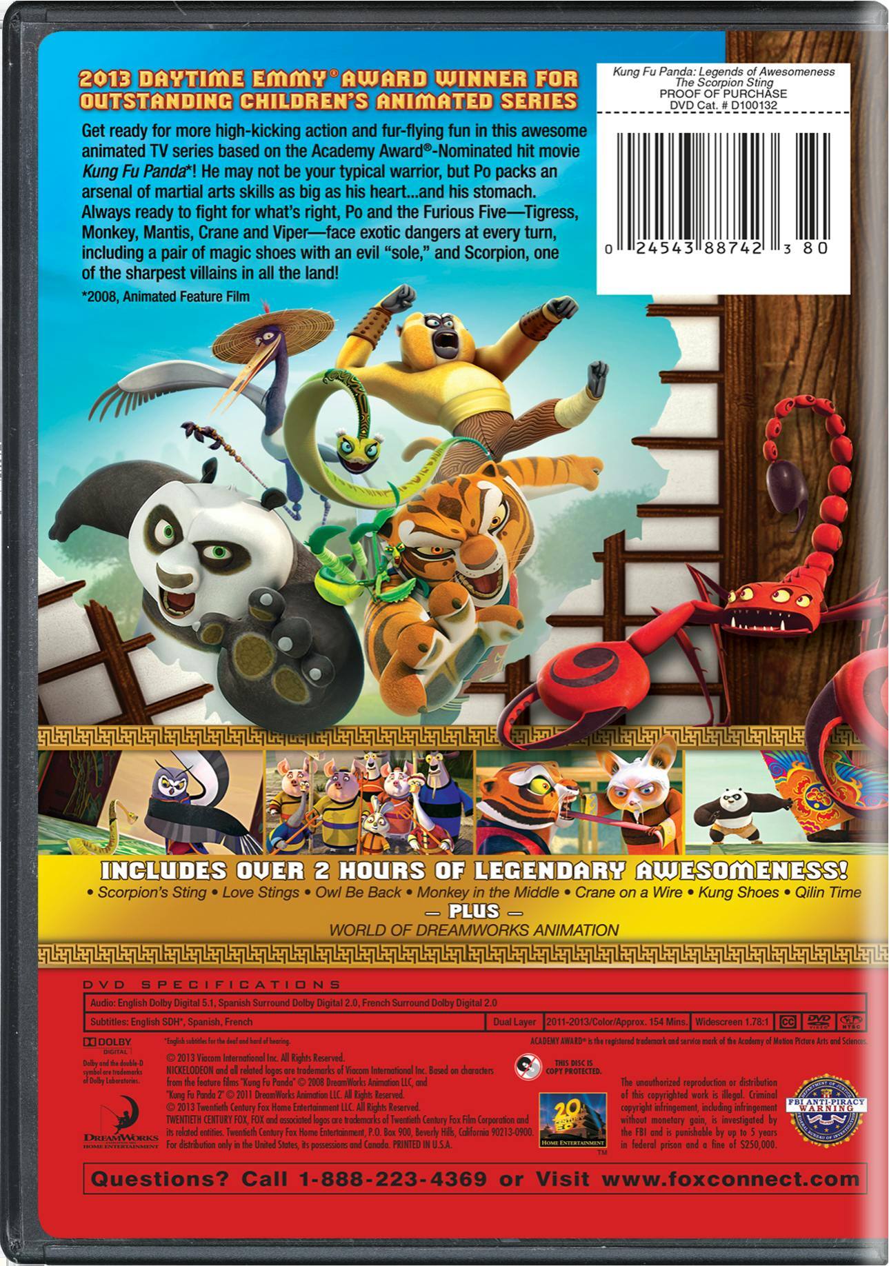 Angle. Kung Fu Panda: Legends of Awesomeness - The Scorpion Sting (DVD + Game App) [DVD].