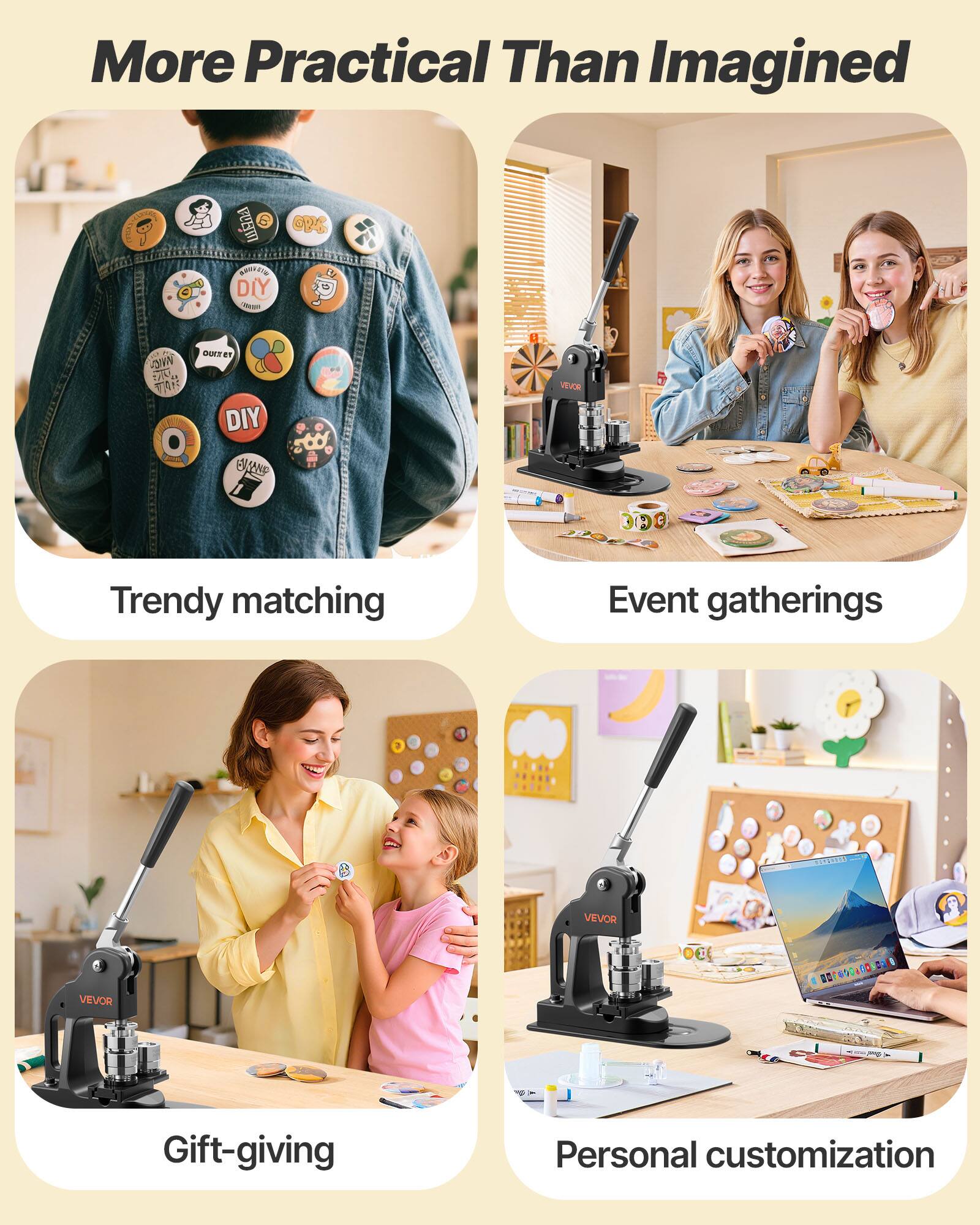 More Practical Than Imagined

- Trendy matching
- Event gatherings
- Gift-giving
- Personal customization