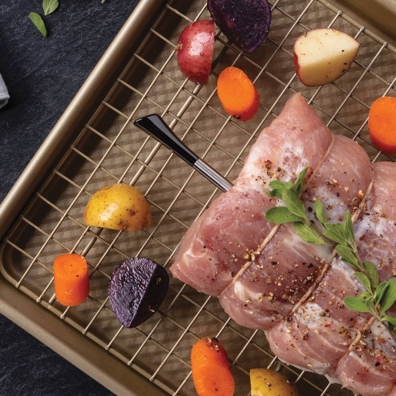 Alt View 6. Maverick - STAKE™ Dual Probe Wireless Bluetooth Thermometer - Black/Silver.