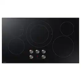 Samsung - 36" Built-In Electric Cooktop with 5 Burners and ENERGY STAR® Certified - Black