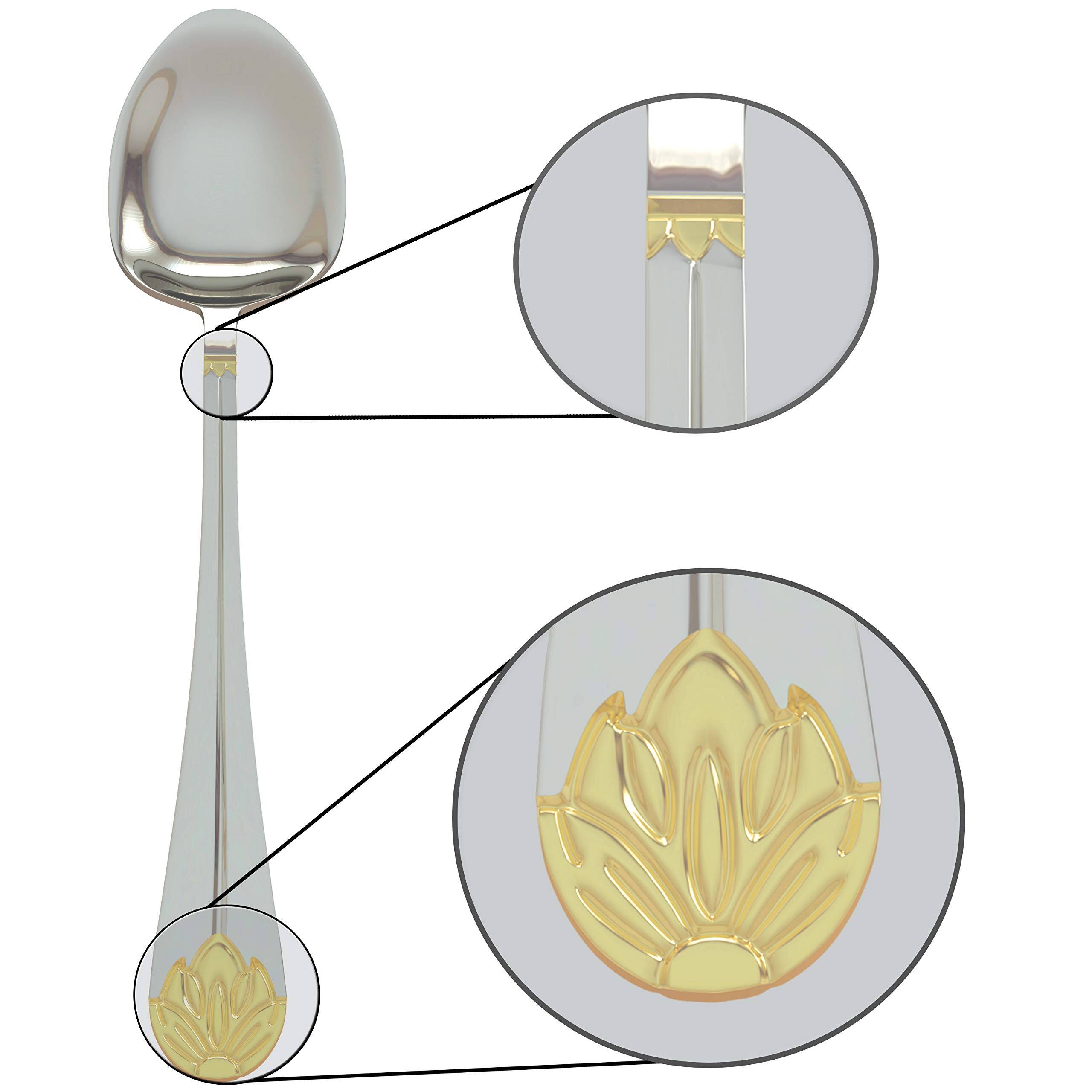 Alt View 1. Dazzed Corner - Silverware Set,30 Piece Dinnerware Set,Flatware Set for 6 - Silver.