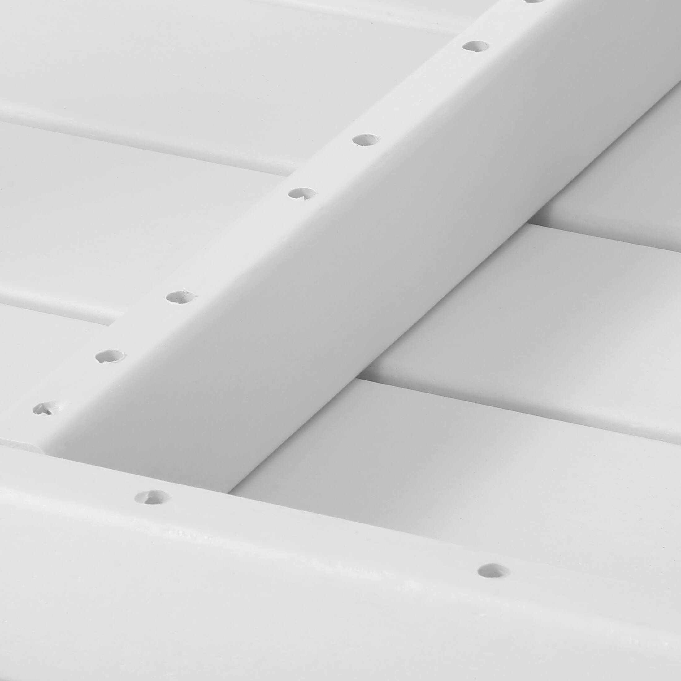 Alt View 6. WestinTrends - WestinTrends Malibu Low Outdoor HDPE Patio Rectangle Coffee Table - White.