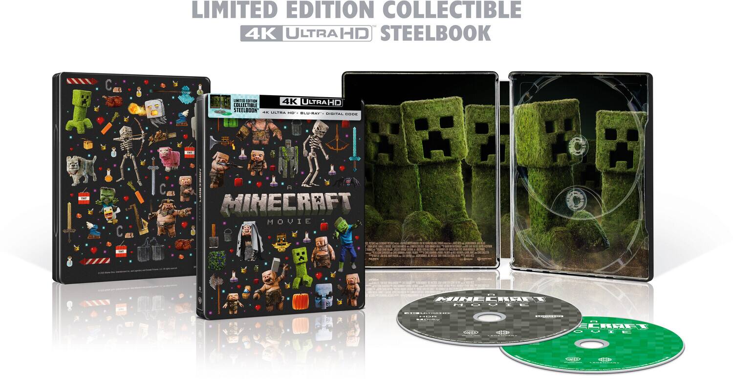 Alt View 1. A Minecraft Movie (Limited Edition 4K Ultra HD Steelbook + Blu-ray) [UHD].