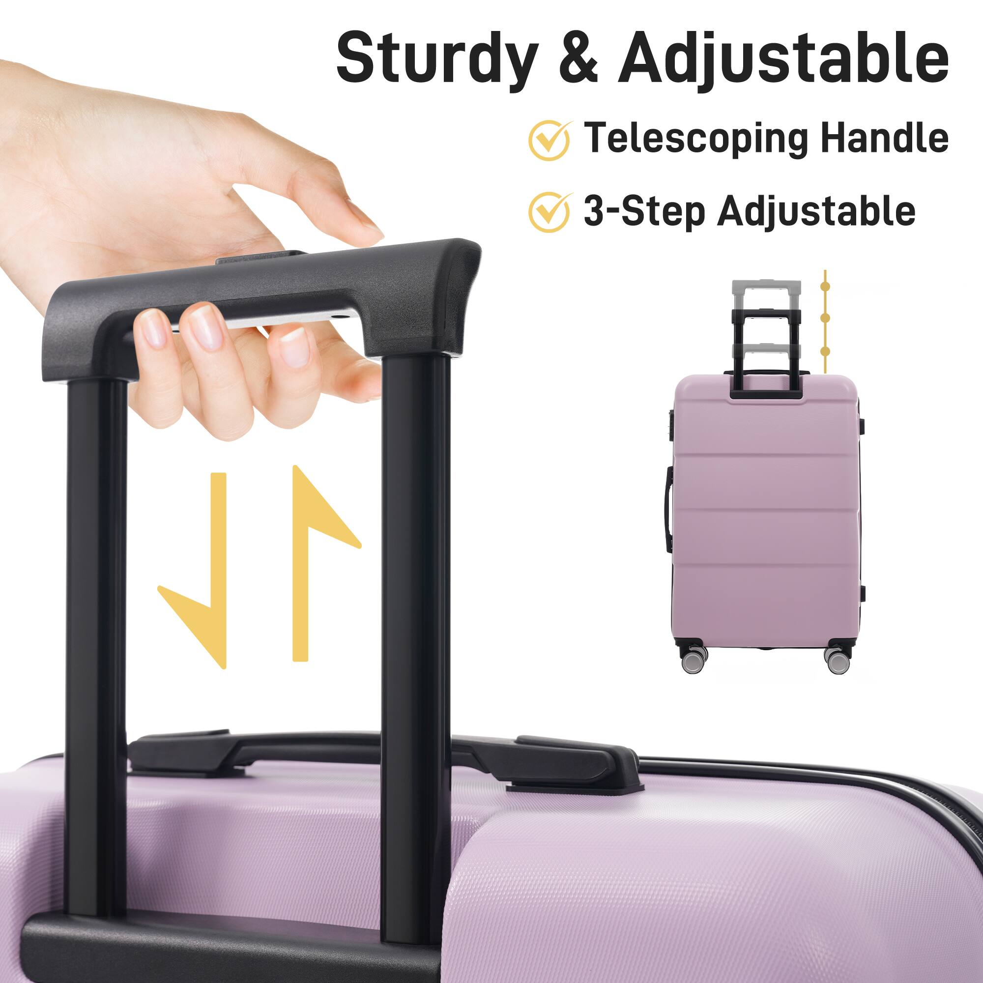 Sturdy & Adjustable  
✅ Telescoping Handle  
✅ 3-Step Adjustable