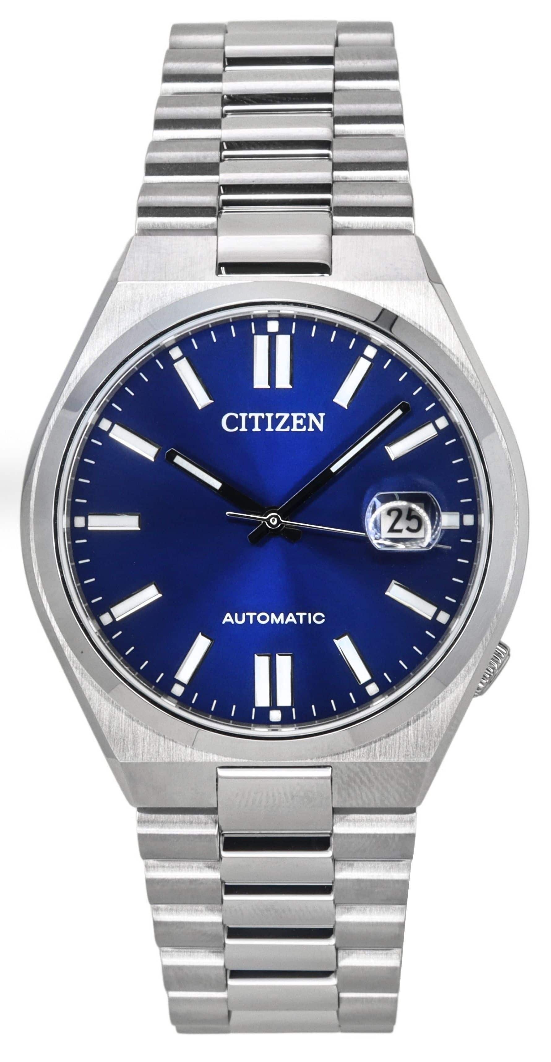 Citizen - Tsuyosa Stainless Steel Blue Dial Automatic NJ0150-81L Men's Watch - Silver, Blue