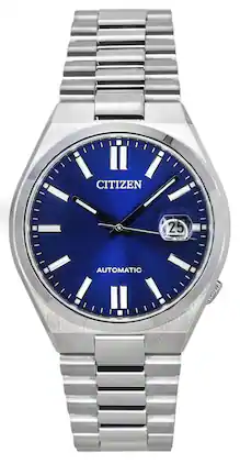 Citizen - Tsuyosa Stainless Steel Blue Dial Automatic NJ0150-81L Men's Watch - Silver, Blue