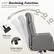 120° Reclining Function
3 Lockable recline positions, reclining up to 120°, with a low center of gravity for excellent balance.
90° Work
105° Study
120° Rest
Angle Lock
Unlock
lock
Pull up the handle to free the back
Tension Adjustor
Rotate the knob to adjust the tension of the back