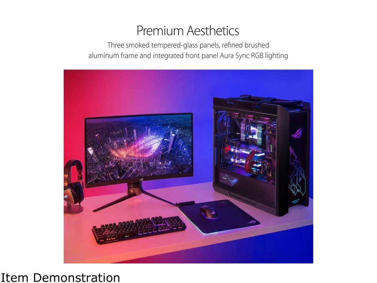 ASUS ROG Strix Helios GX601 RGB Mid Tower Case with Tempered Glass