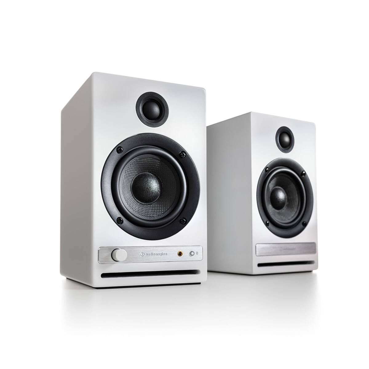 Angle. Audioengine - HD4 White Next Gen Home Music System & S8 White Powered Subwoofer - White.