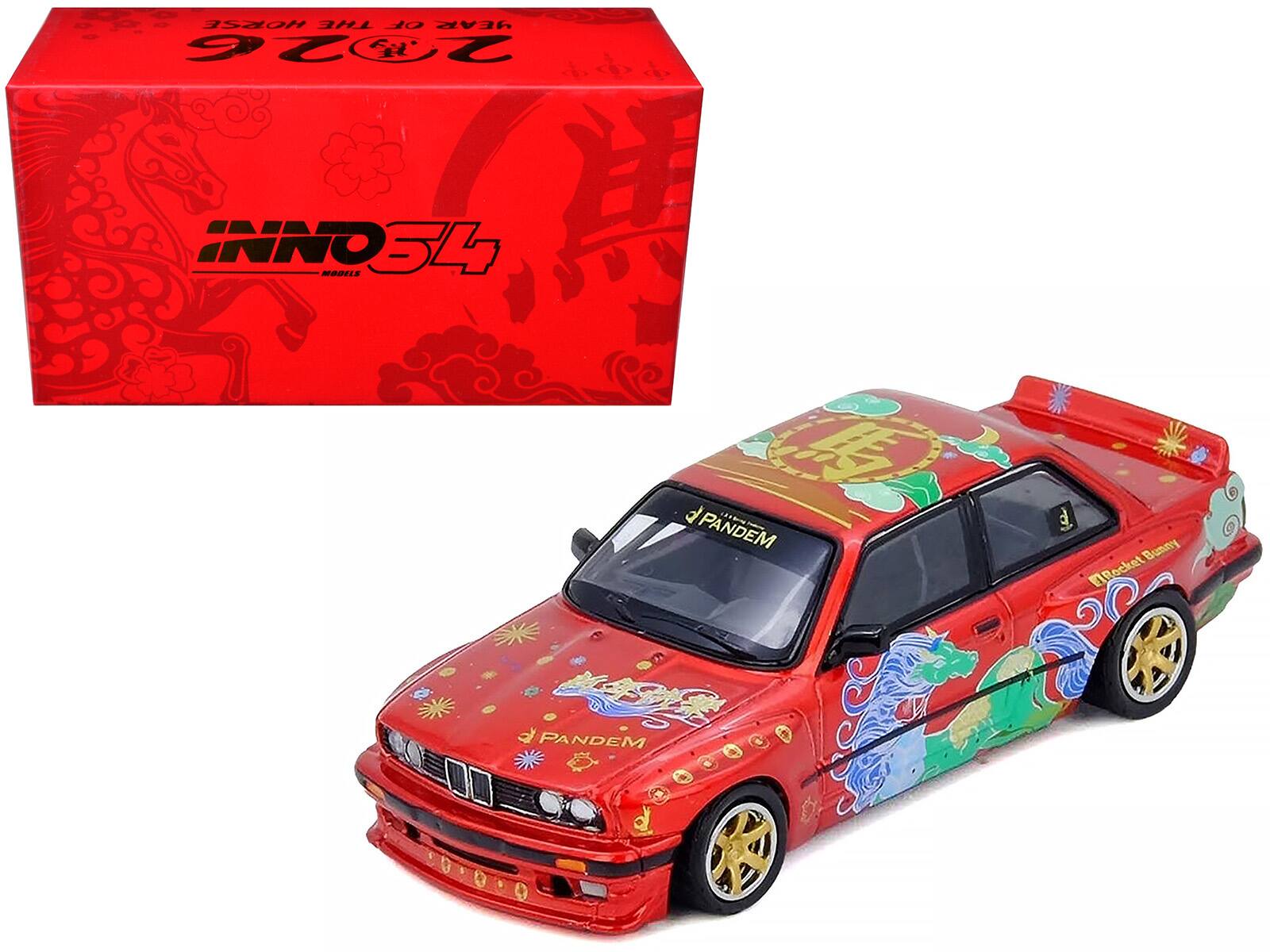 "Pandem Rocket Bunny E30 ""Chinese New Year 2026 Special Ed"" Red Metallic with Graphics 1/64 Model Car by Inno Models" price history on PriceWatchPro