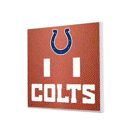 Keyscaper - Indianapolis Colts Football Design Double Toggle Light Switch Plate - Multicolor