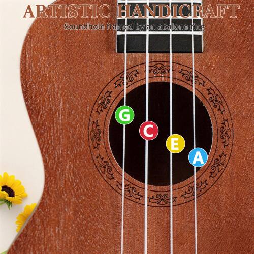 ARTISTIC HANDICRAFT  
Soundhole framed by an above one ring  
G E A