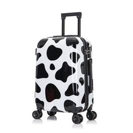 InUSA - Prints lightweight hardside Spinner Luggage 20" carry-on - COW