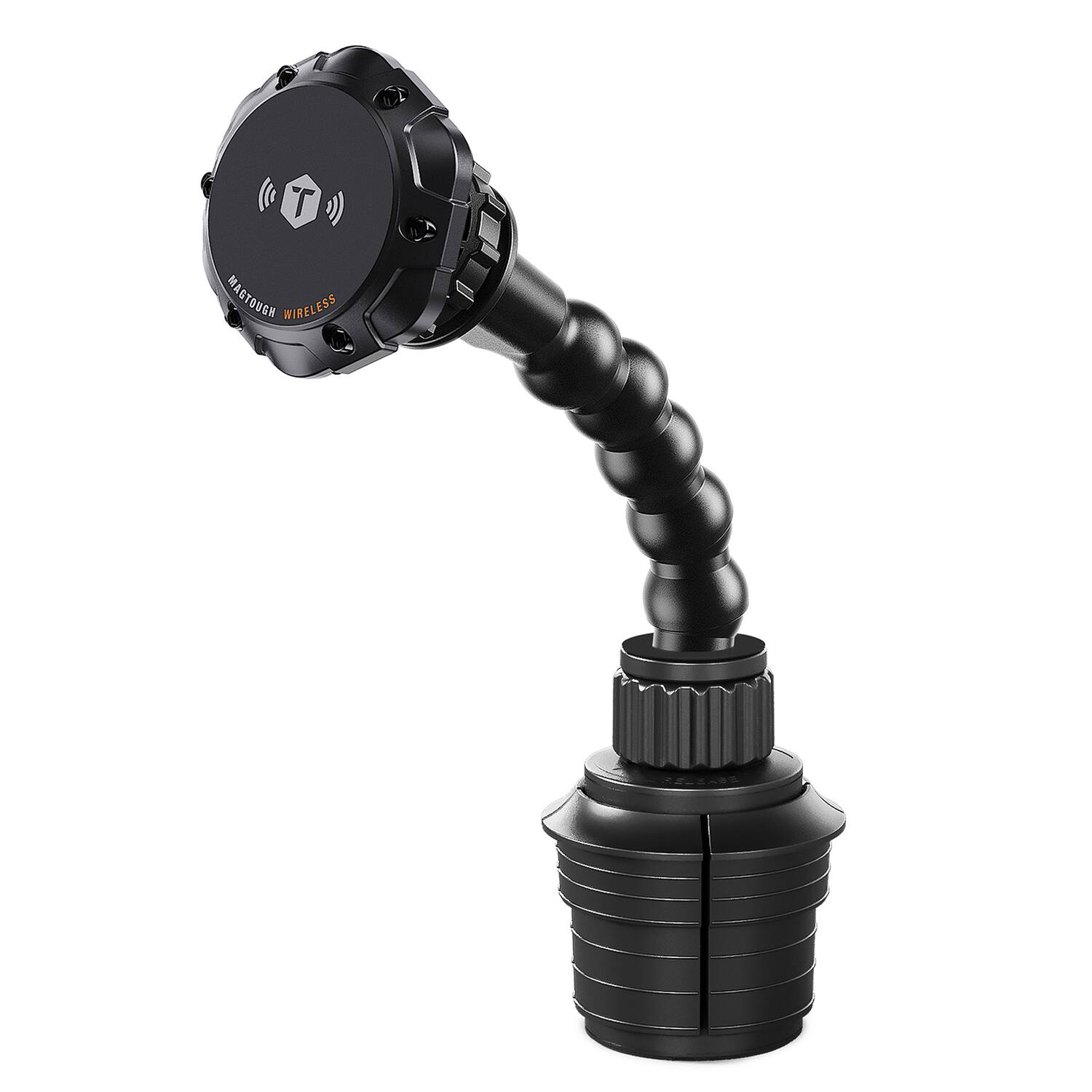 ToughTested - Tt-4s-wpytch 15-watt Python Wireless-charging Magtough Cup-holder - Black