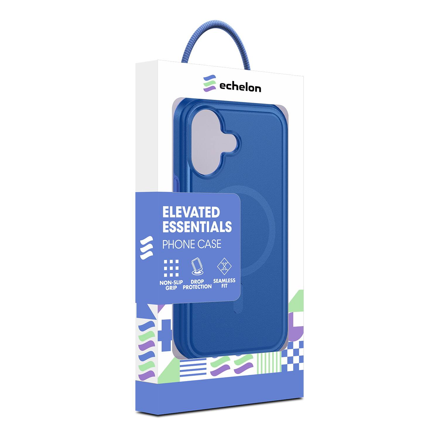 Echelon  
ELEVATED ESSENTIALS  
PHONE CASE  

NON-SLIP GRIP  
DROP PROTECTION  
SEAMLESS FIT