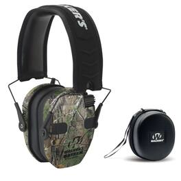 Walkers - Walker’s Razor Slim Electronic Muff RealTree Xtra with Hearing Protection Case - Camouflage