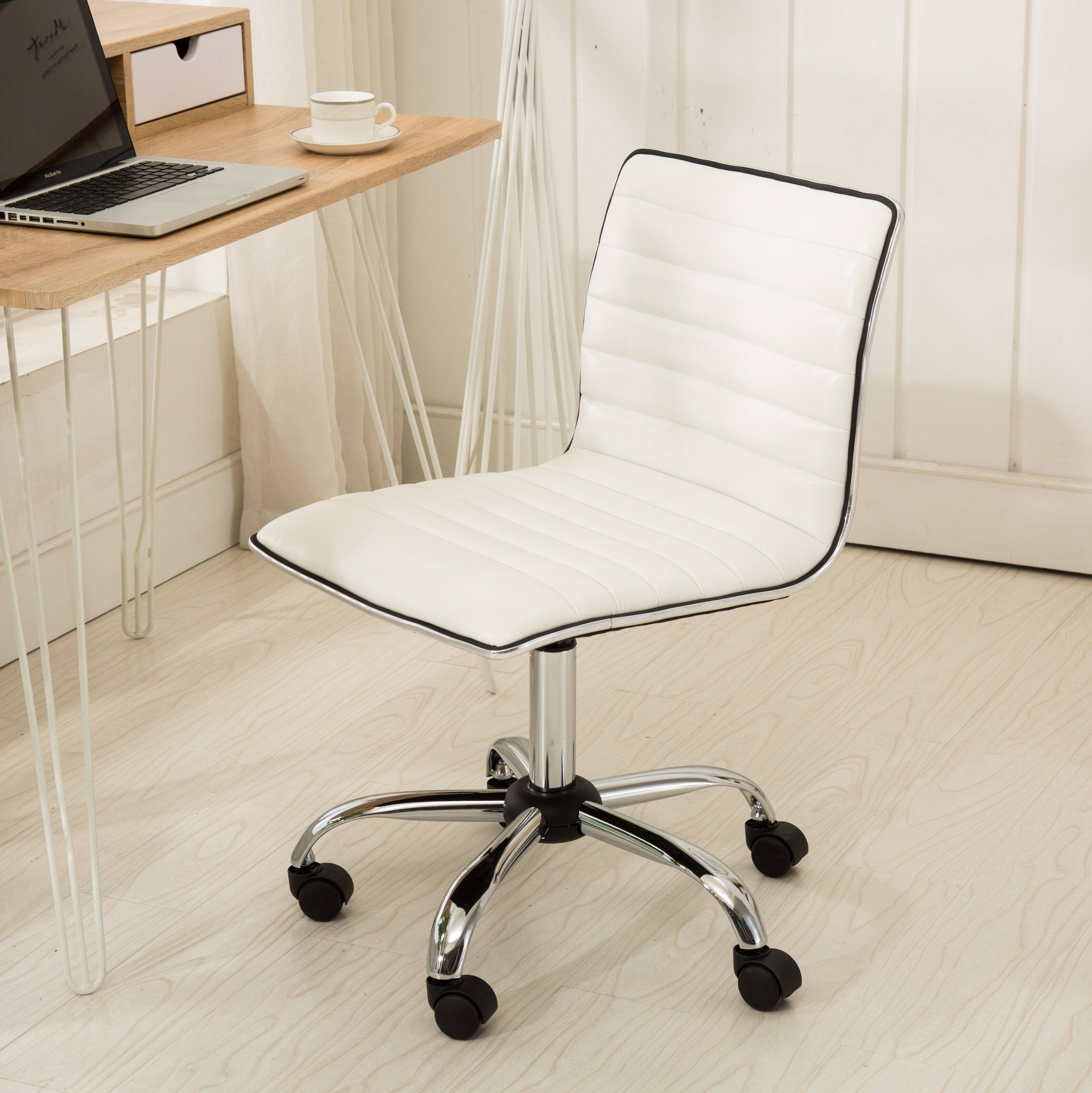 Alt View 5. Spaco - Spaco Adjustable Air Lift Office Chair, for Home Office - White.