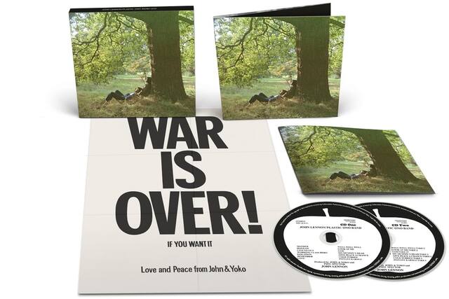 WAR IS OVER!
IF YOU WANT IT
Love and Peace from John & Yoko
JOHN LENNON/PLASTIC ONO BAND
CD One
1. WAR IS OVER! (IF YOU WANT IT)
2. LOOK AT ME
3. INSTANT KARMA (WE WANT IT NOW)
4. GIVE PEACE A CHANCE
5. FILL YOUR HEAD
6. JOHN LENNON
CD Two
1. WAR IS OVER! (IF YOU WANT IT)
2. LOOK AT ME
3. INSTANT KARMA (WE WANT IT NOW)
4. GIVE PEACE A CHANCE
5. FILL YOUR HEAD
6. JOHN LENNON
Love and Peace from John & Yoko