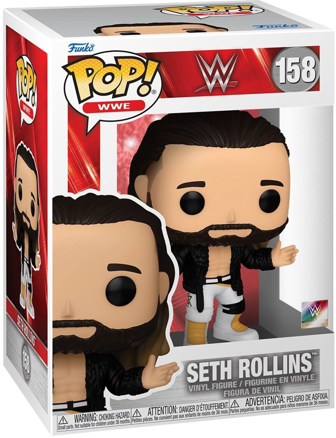 POP! Topke o Funko A POP! W 158 - WWE WWE A W NES me E8 SETH ROLLINS FIGURINE EN VINYLE FIGURE / VINYL DE VINIL FIGURA ASFIXIA. ADVERTENCIA: PELIGRO DE menores de 36 meses. D'TOUFFEMENT. adecuado para nios DANGER pequerias. No es HAZARD. ATTENTION: aux enfants de moins de 36 mois. Partes WARNING: CHOKING Petites pieces. Ne convient pas children under 36 months. Not suitable for Small parts.