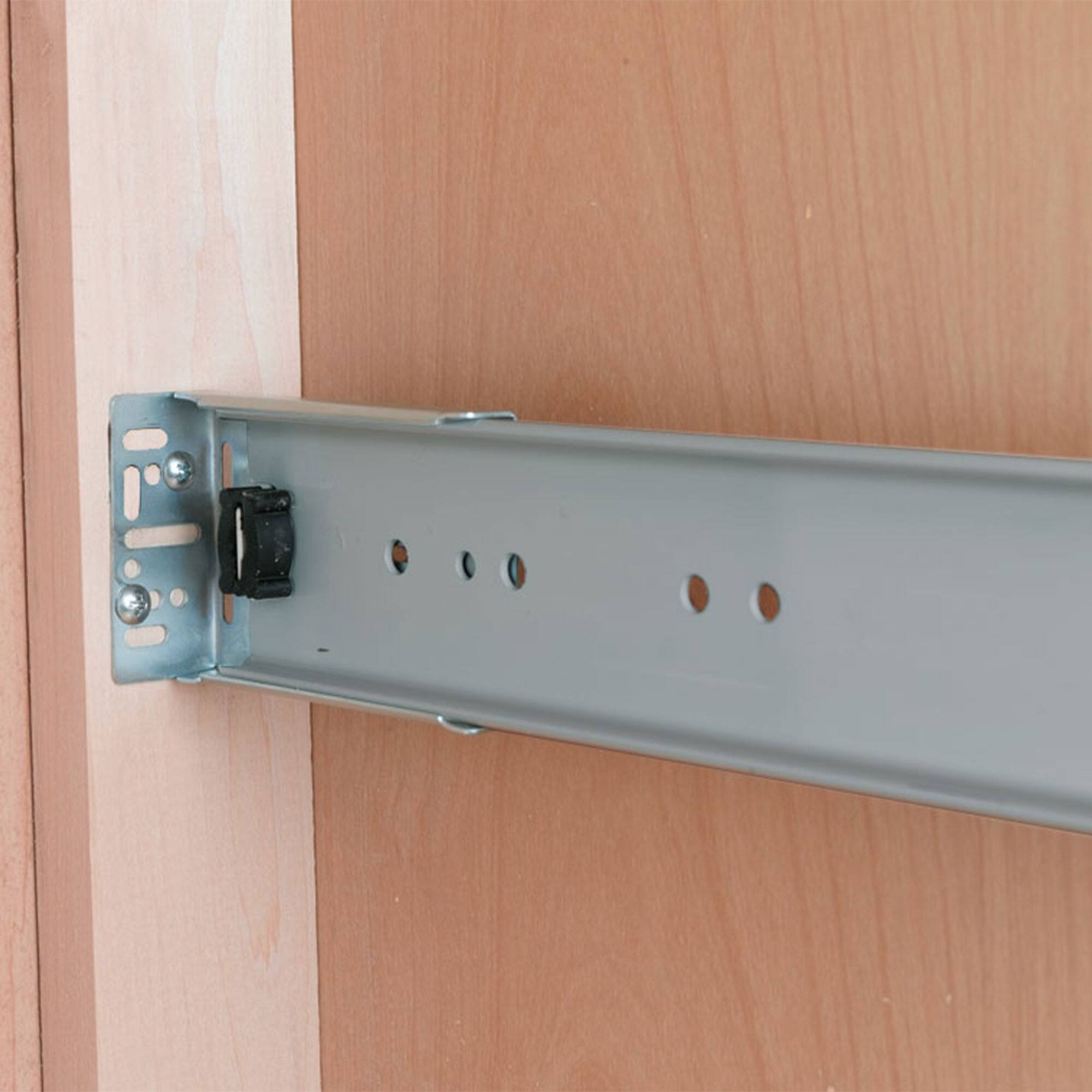 Alt View 5. Rev-A-Shelf - Rev-A-Shelf Double Pullout Top Mount Trash Cans 35 qt., White, 4WCTM-24DM2-162 - Light Brown.