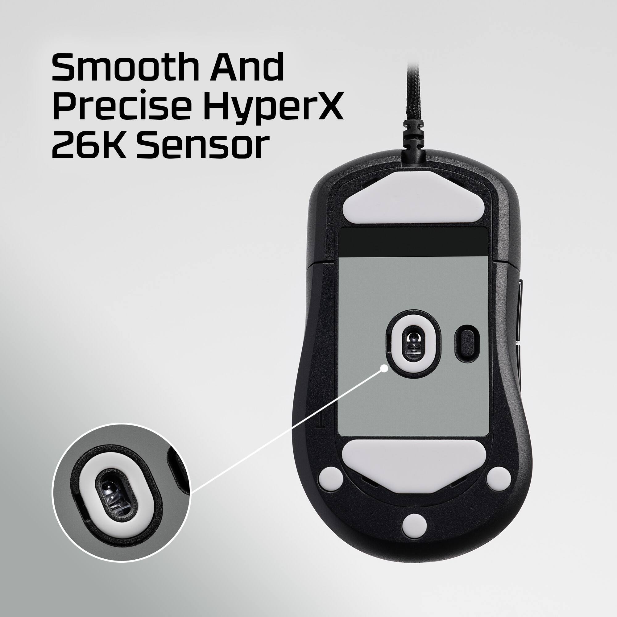 Smooth and precise HyperX 26K sensor.