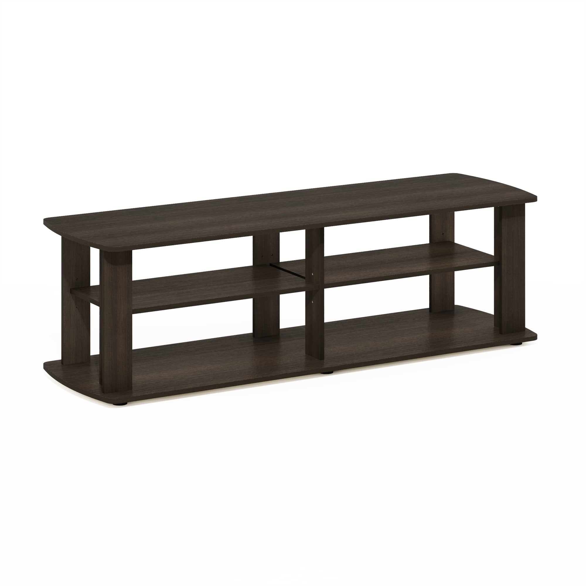 Furinno - Nelly Entertainment Center TV Stand - Dark Brown