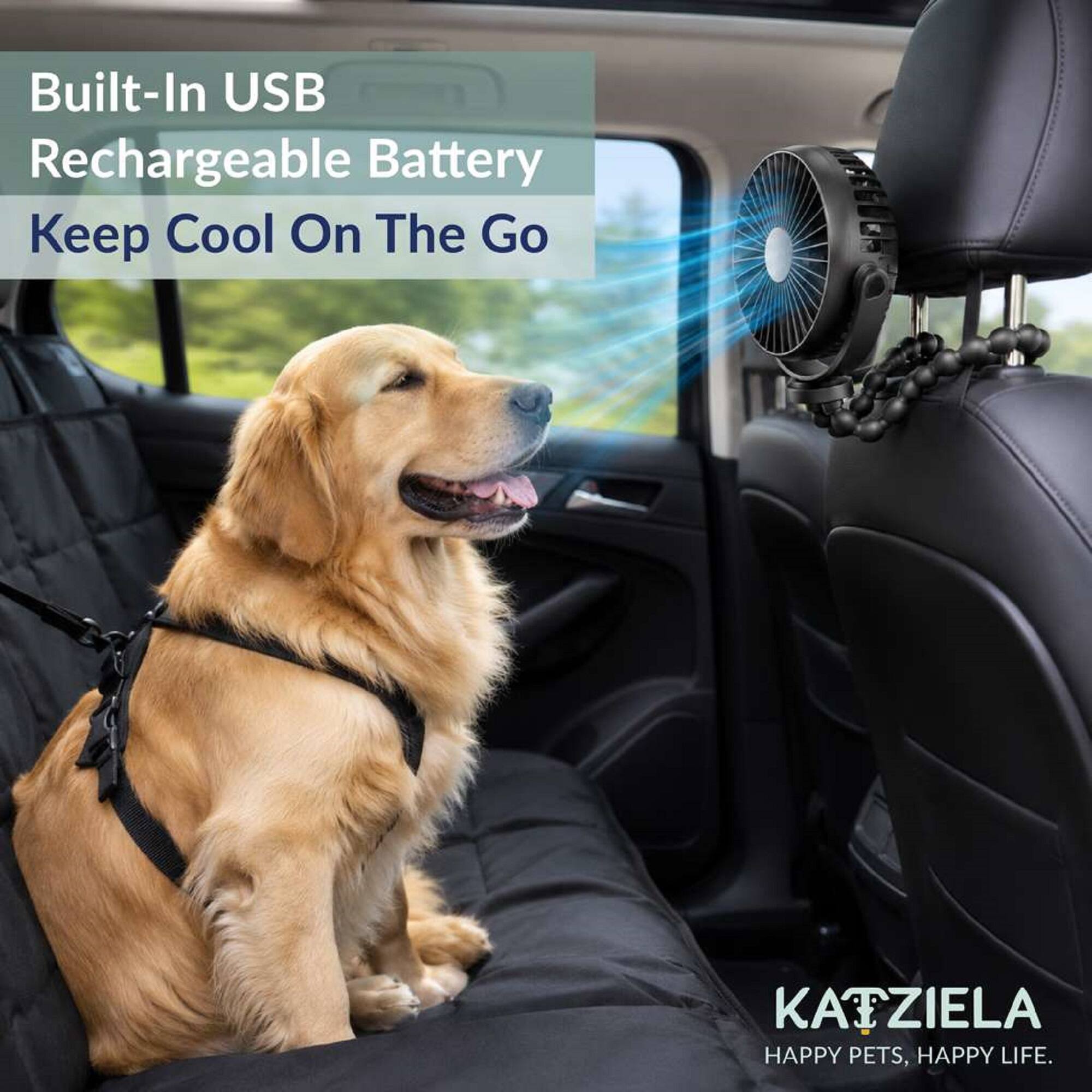 Built-In USB Rechargeable Battery Keep Cool On The Go

KATZIELA HAPPY PETS, HAPPY LIFE.