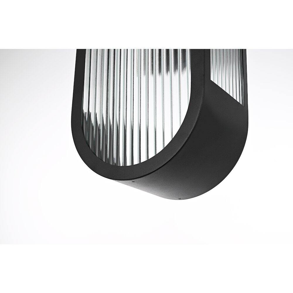 Alt View 1. Elegant Lighting - Albert 10 Inch Outdoor Wall Sconce In Black - Black.