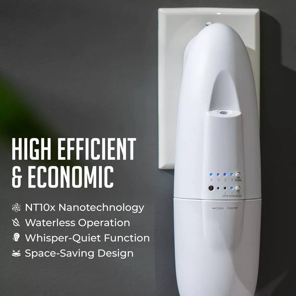 HIGH EFFICIENT & ECONOMIC

- NT10x Nanotechnology
- Waterless Operation
- Whisper-Quiet Function
- Space-Saving Design

O 432100k 4 1 2 1 Gartde Lihm Pen sode close