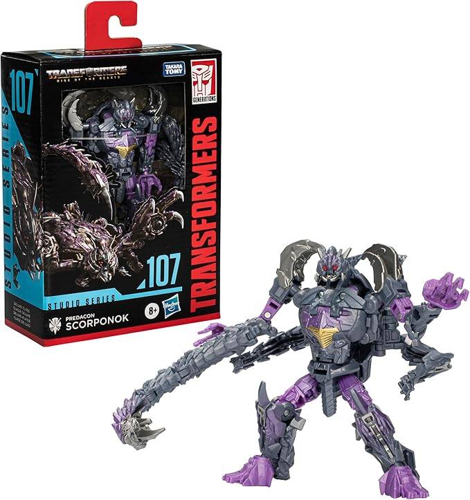 C TAKARA TOMY  
TRANSFORMERS  
GENERATIONS SERIES  
STUDIO SERIES 107  
PREDACON SCORPONOK  
8+