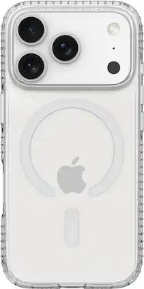 Insignia™ - Hard-Shell Case with MagSafe for Apple iPhone 18 Pro/17 Pro - Clear