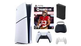 Playstation 5 Slim + Madden NFL 25 Bundle with Accessories - PlayStation 5
