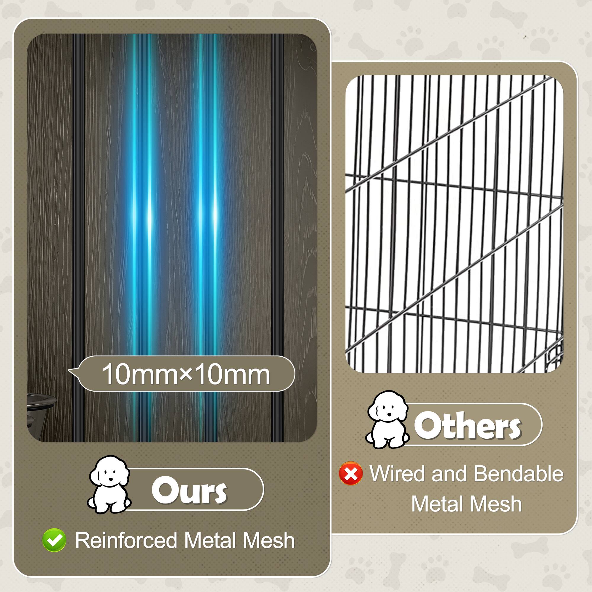 10mm x 10mm

Ours: Reinforced Metal Mesh

Others: Wired and Bendable Metal Mesh