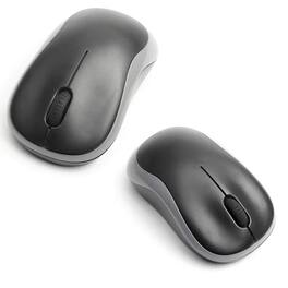 Luckbyte - Ergonomic Silent Wireless Mouse - 1000 DPI Optical Travel Mouse with USB Mini Receiver for Laptop & Desktop - Wireless - Black