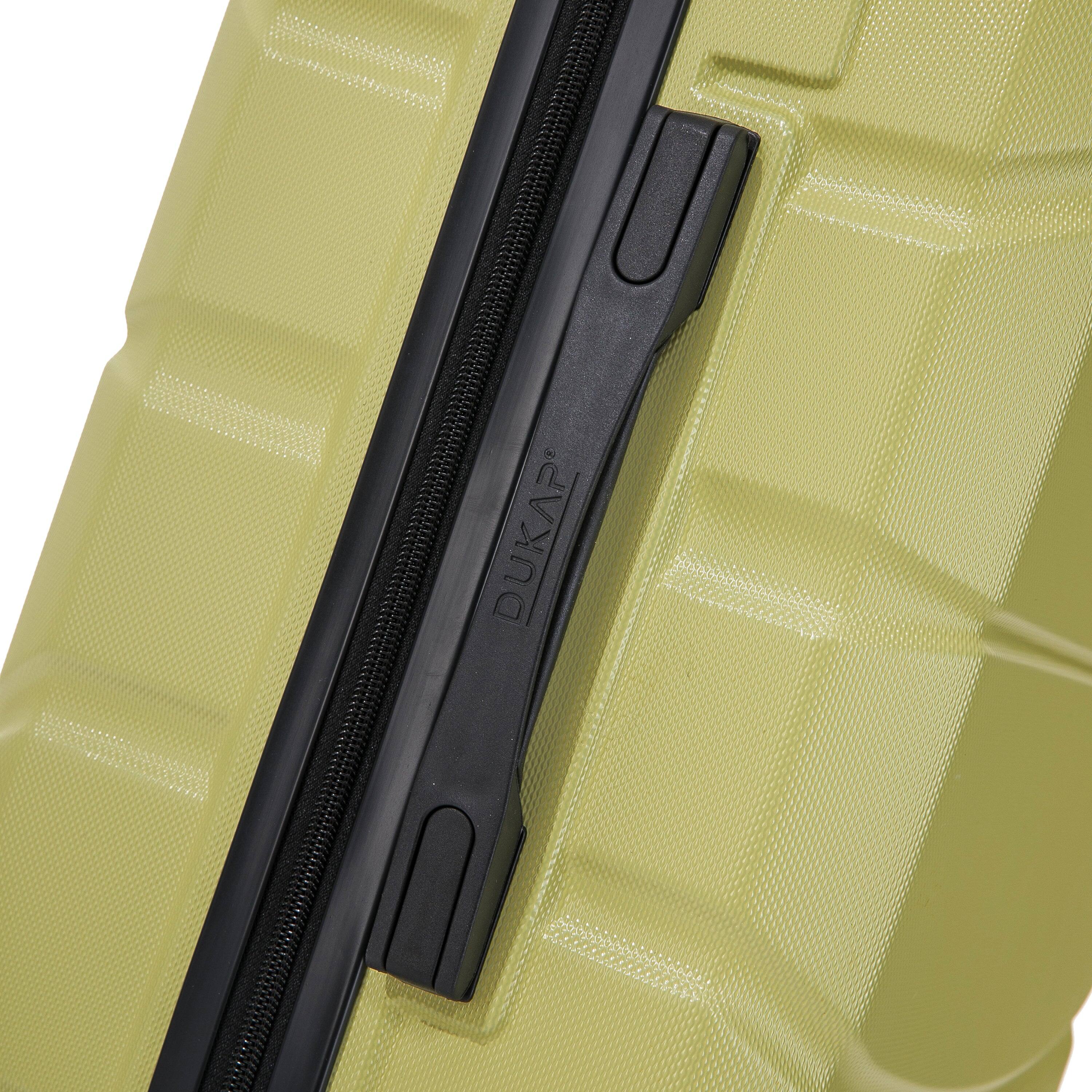 Alt View 5. DUKAP - Sense Lightweight Hardside Spinner 3 Piece Luggage Set  20"/24"/28" - GREEN.