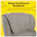 Deep Cushioned Headrest: Ergonomic support when sitting up and comfort when reclining.