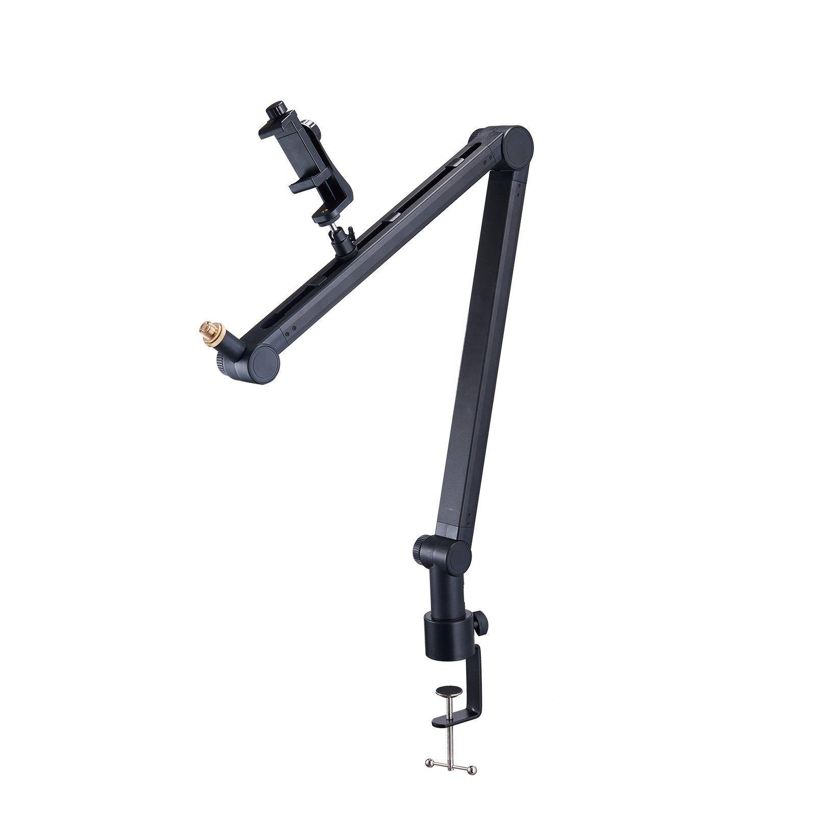 Alt View 8. Glintex - Microphone Boom Arm, 360° Rotatable Adjustable Mic Stand with Desk Mount and 3/8''–5/8'' Adapter for Recording.