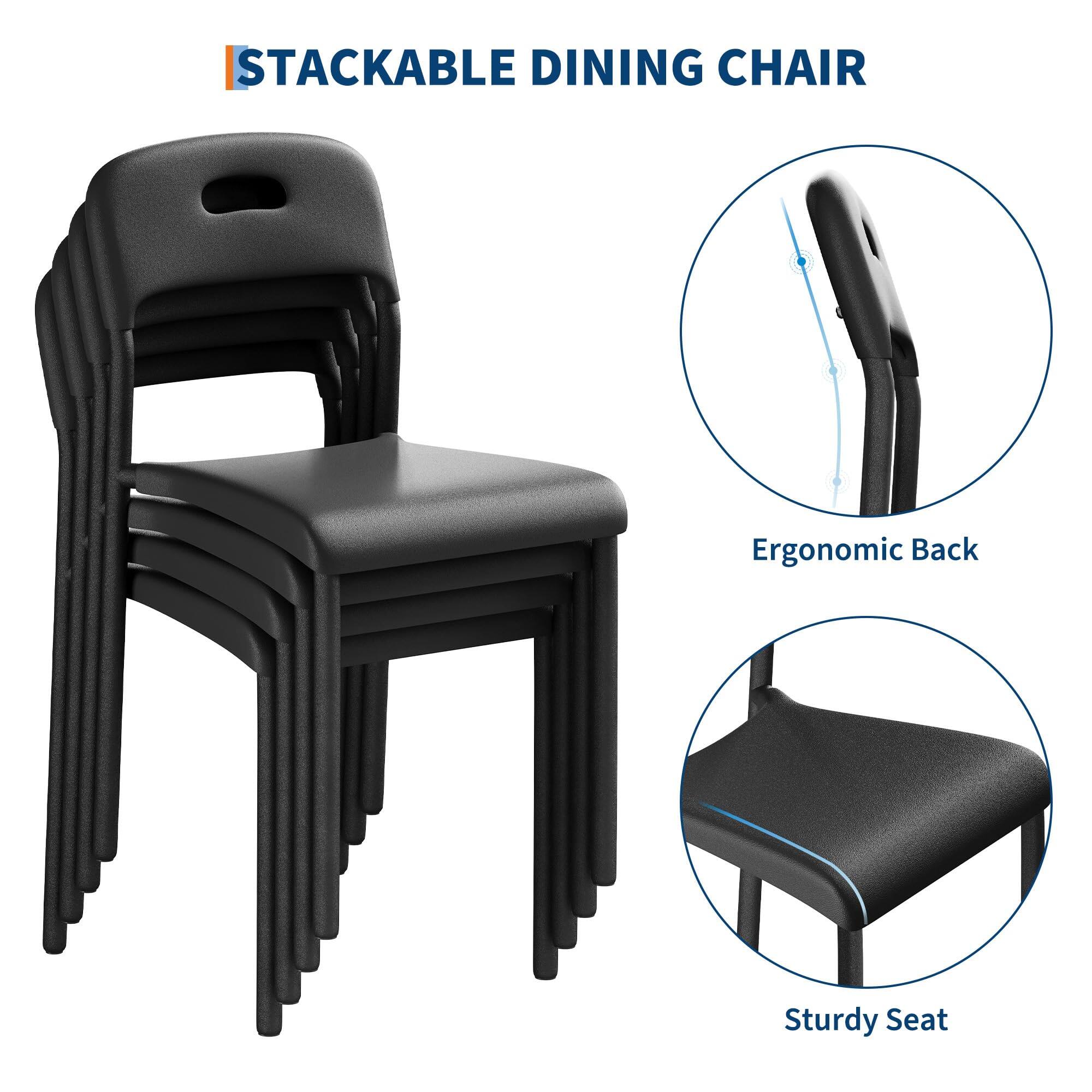 STACKABLE DINING CHAIR

- Ergonomic Back
- Sturdy Seat