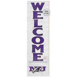 Jardine - Niagara Purple Eagles 10'' x 35'' Indoor/Outdoor Welcome Sign - White