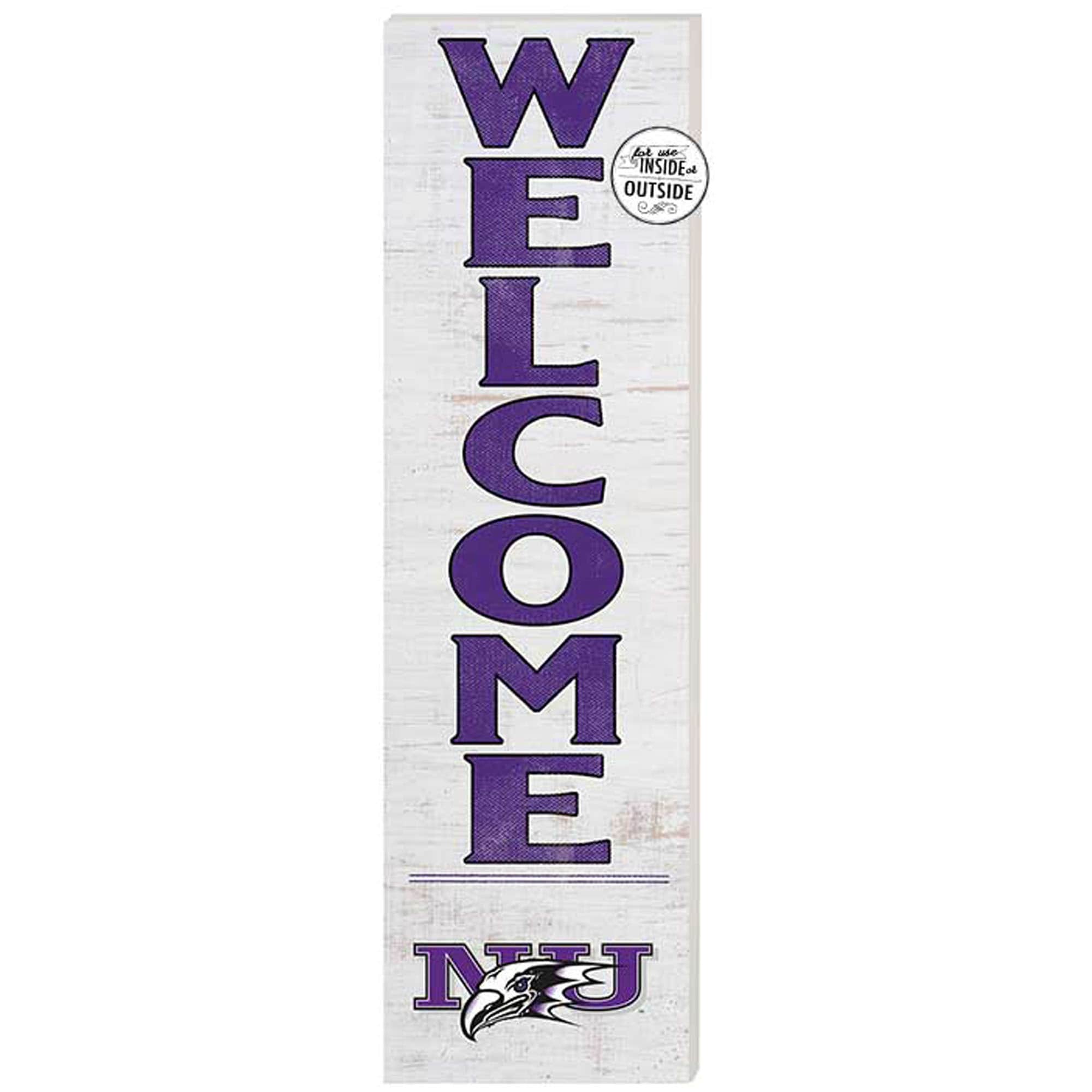 Niagara Purple Eagles 10'' x 35'' Indoor/Outdoor Welcome Sign