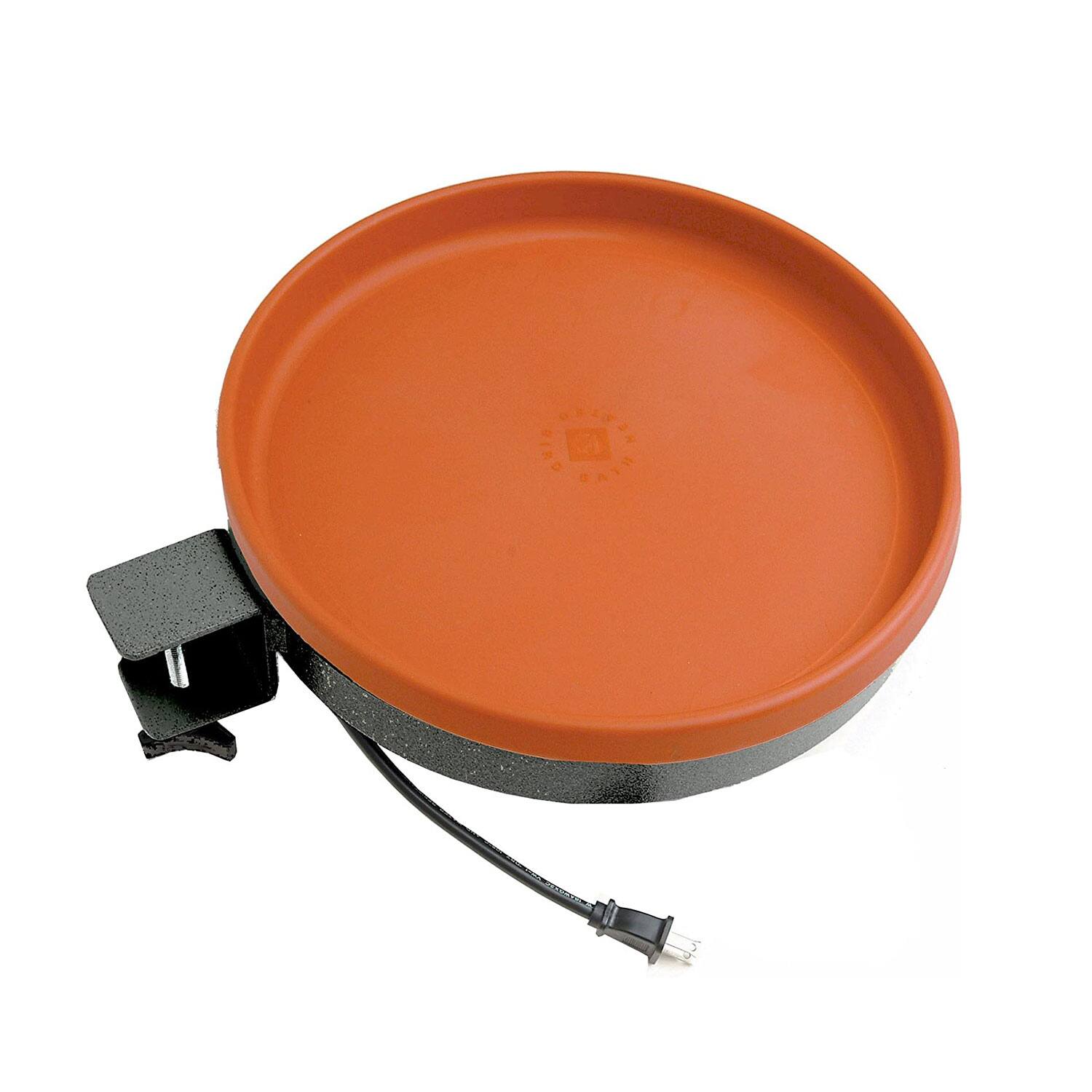 Alt View 2. Farm Innovators - Farm Innovators All Seasons 3 In 1 Outdoor Heated Birdbath, 75 Watts, Terracotta - Terra Cotta.