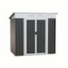 Mondawe - 6ft x 4ft Outdoor Galvanized Steel panels Storage Shed - Gray