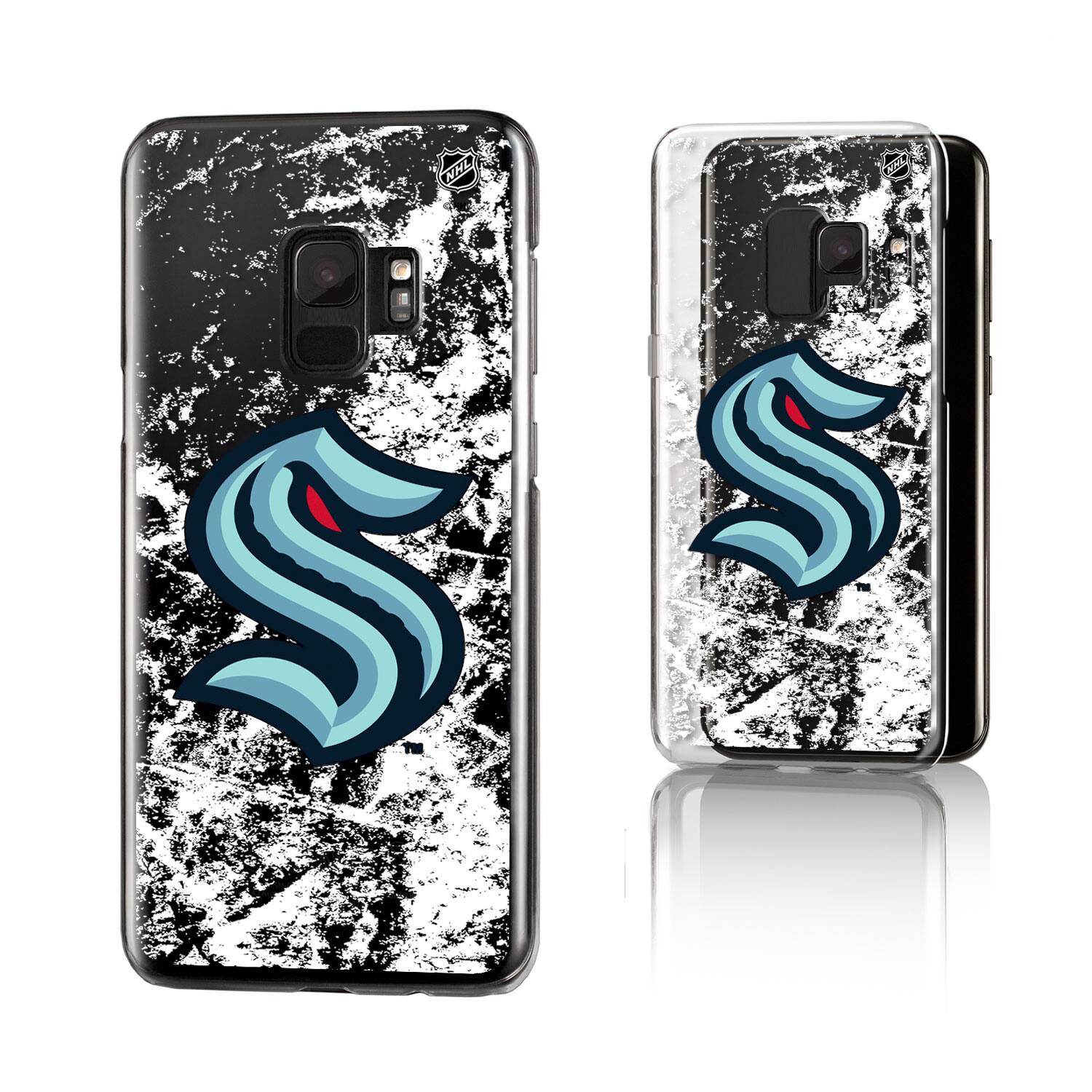 Alt View 3. Keyscaper - Seattle Kraken Galaxy Stripe Clear Ice Case - S23 Ultra - Multicolor.