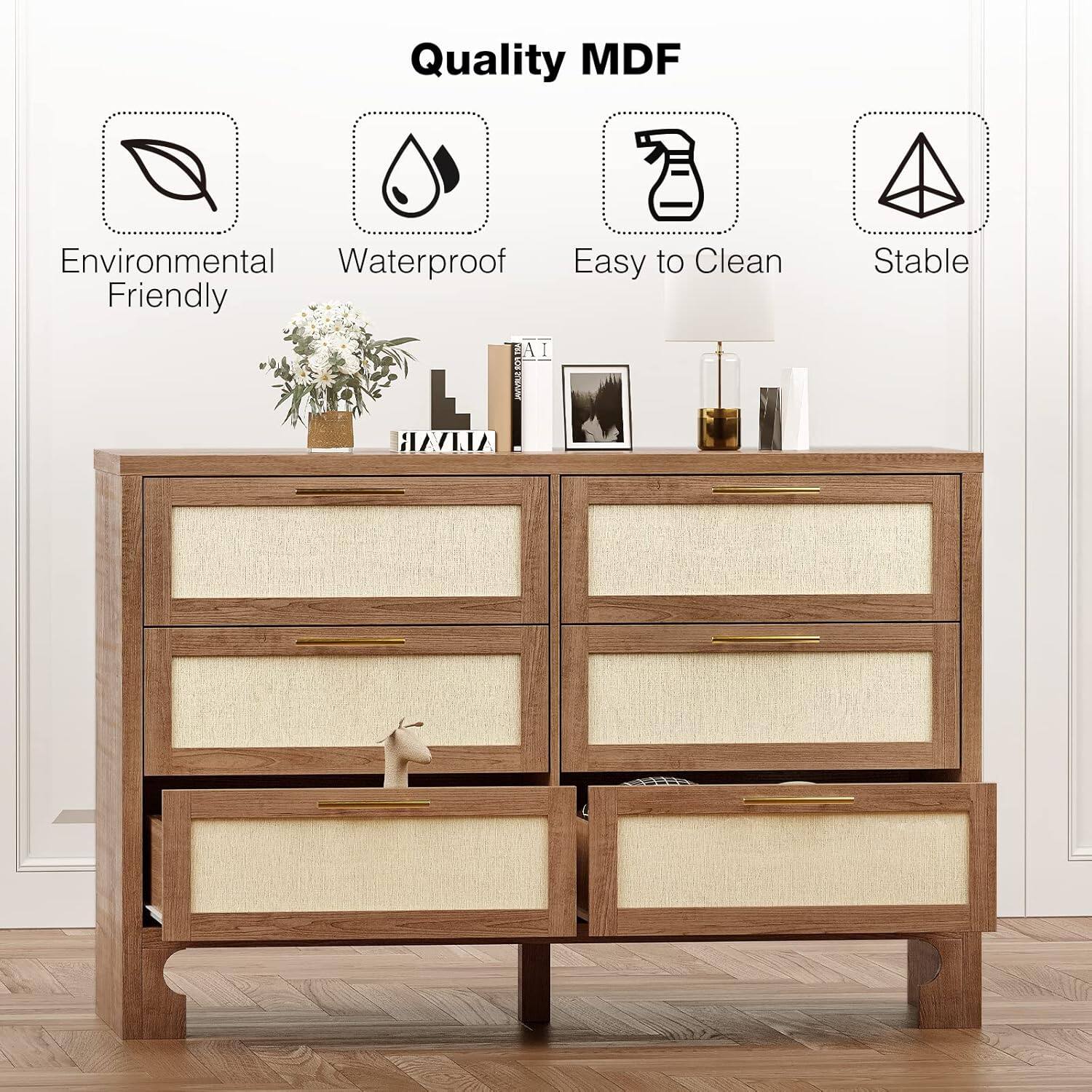 Quality MDF

- Environmental Friendly
- Waterproof
- Easy to Clean
- Stable