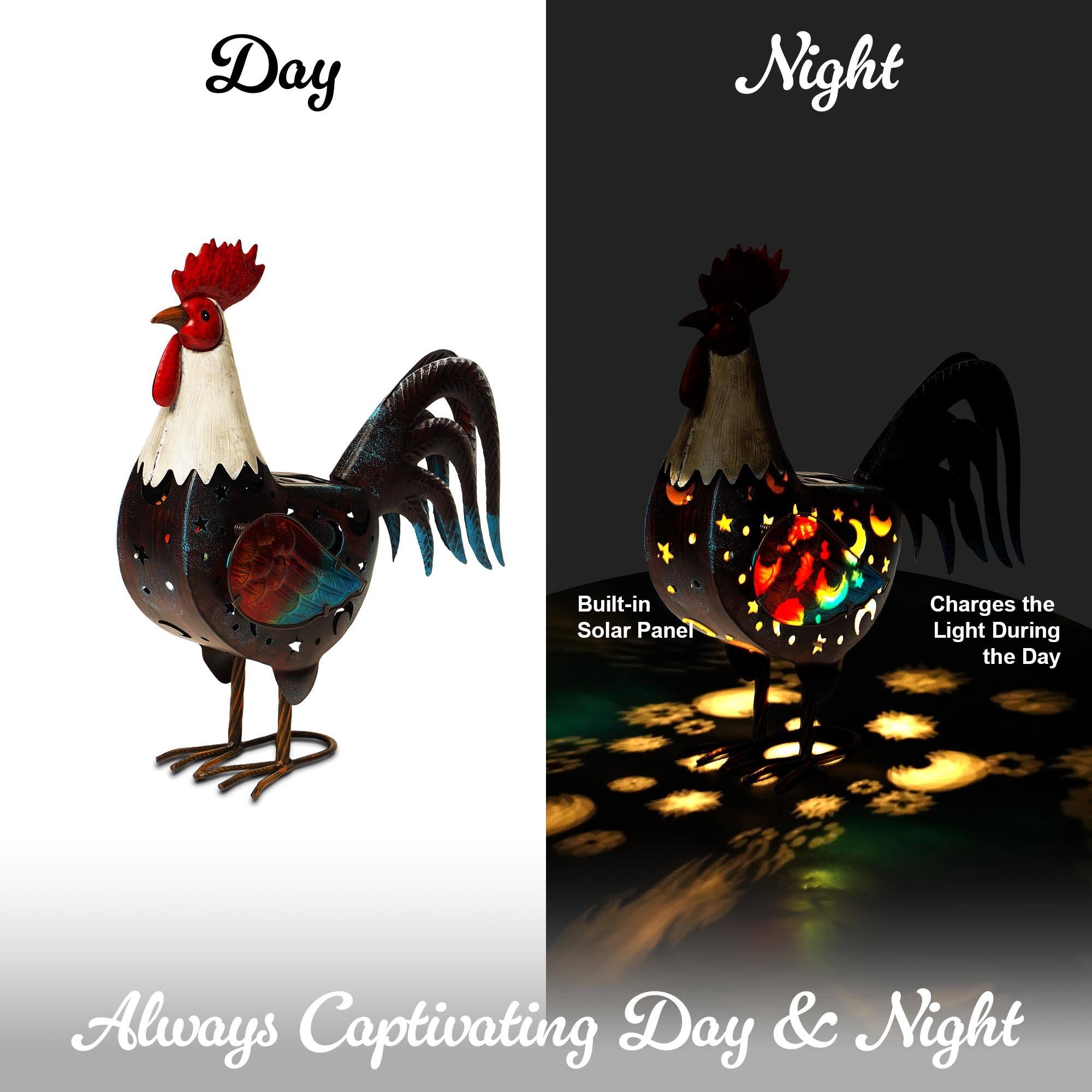 Day Night  
Built-in Solar Panel Charges the Light During the Day  
Always Captivating Day & Night